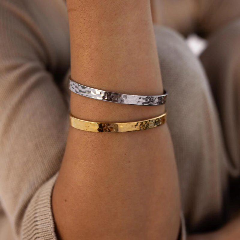 Solstice Cuff Bracelet- Silver