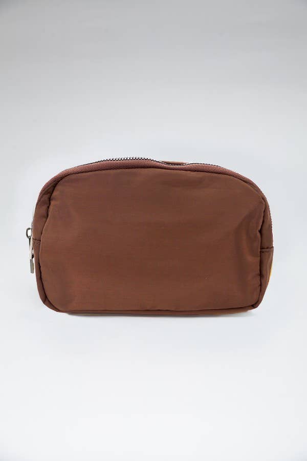 CROSS BODY SLING FANNY PACK BELT BAG | 90FP101: Animal Brown