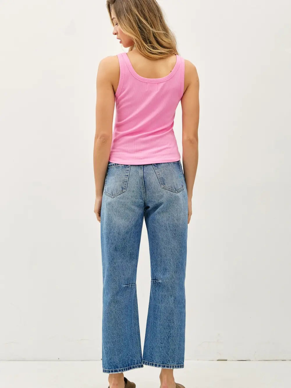 Bubblegum Ribbed Tank