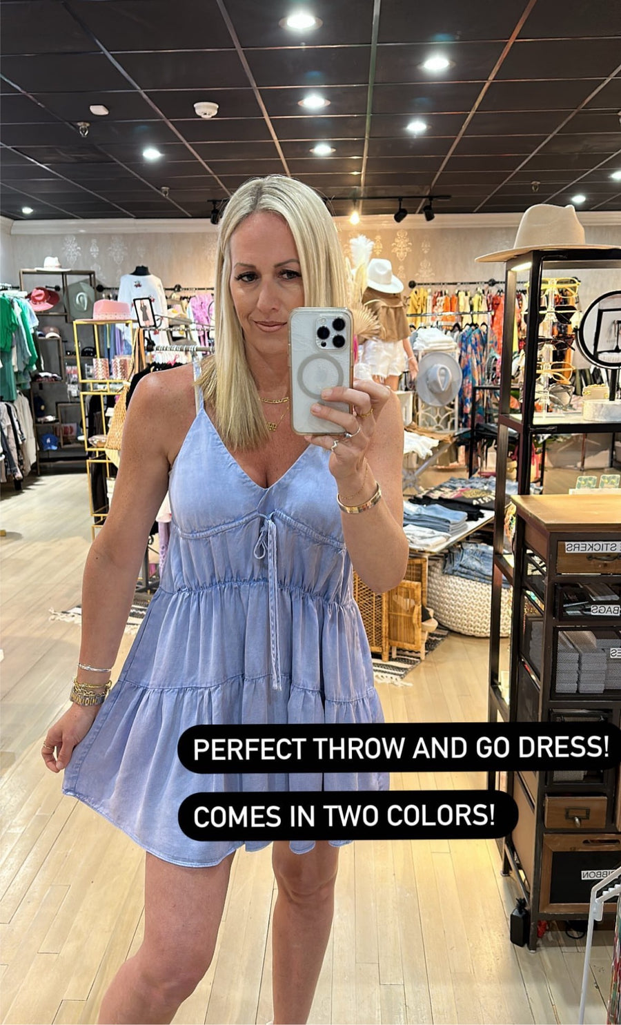Blue Washed Causal Dress