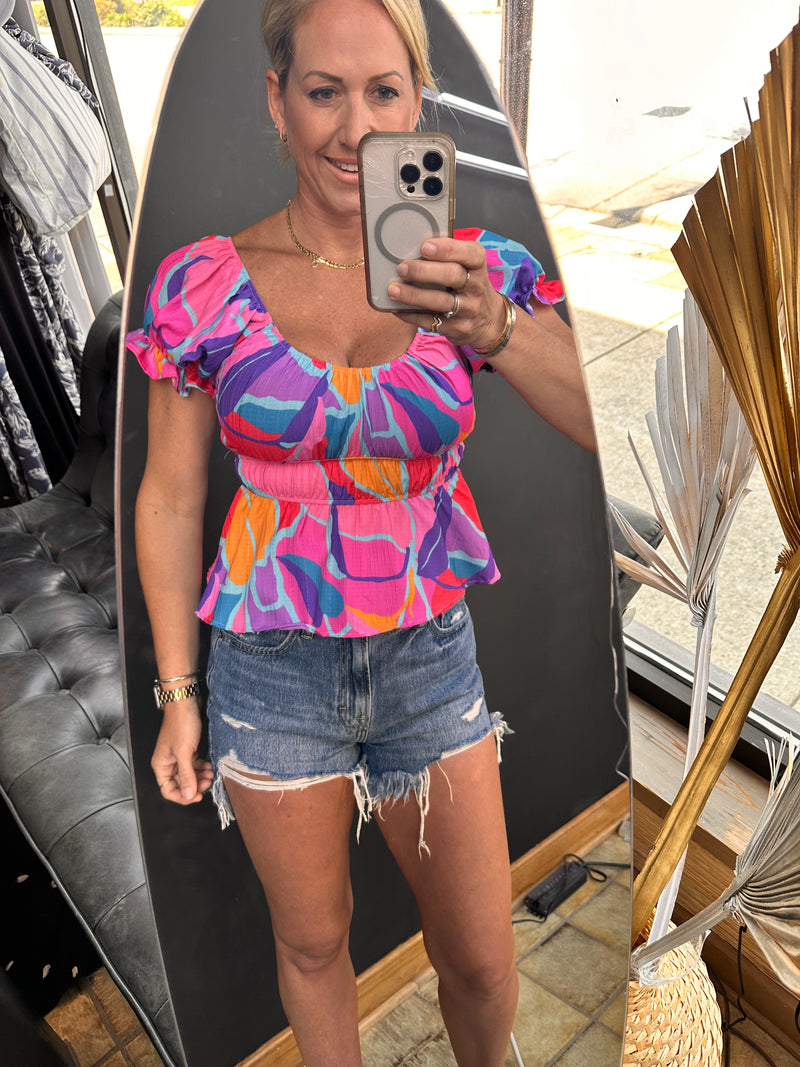 Abstract Vibes Top