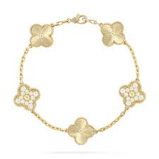 Van C Clover Dupes Bracelets with CZ