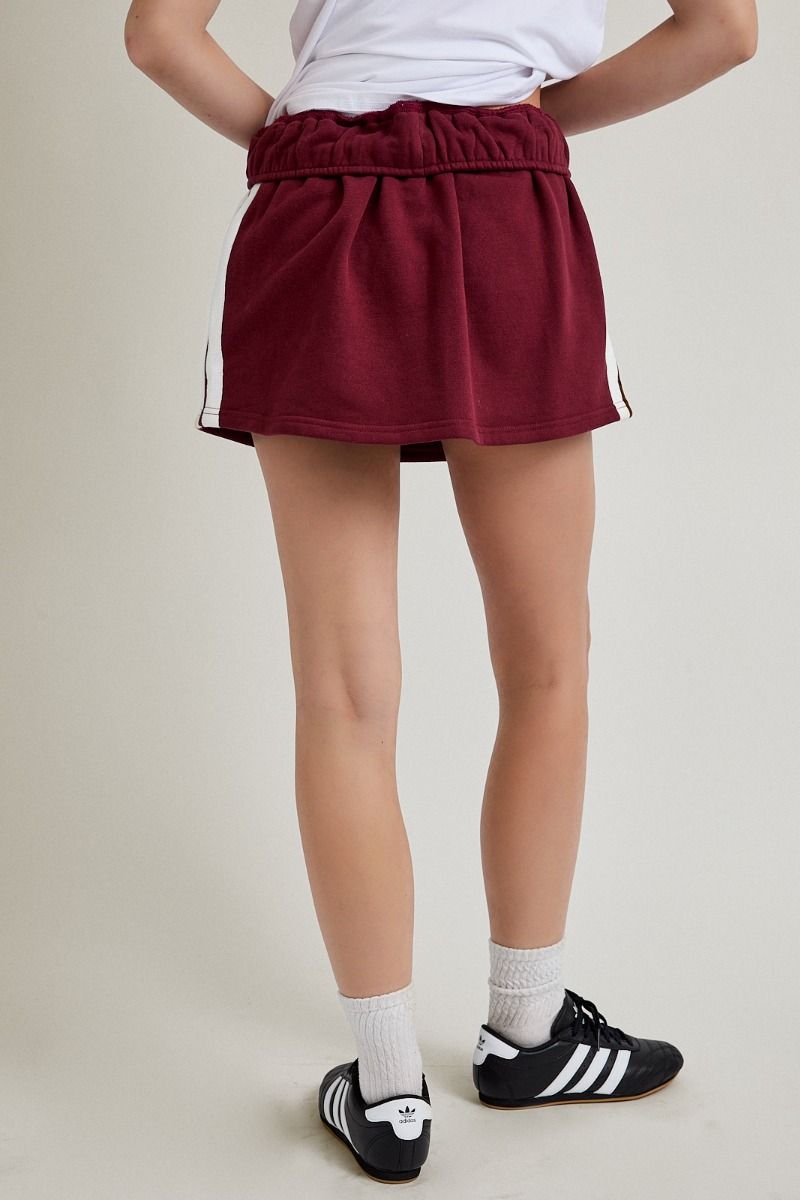 Burgundy Sporty Skort