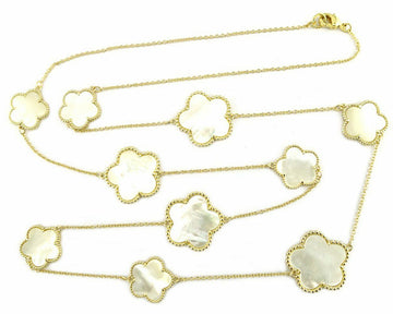 Van C Clover Necklace Long Dupes