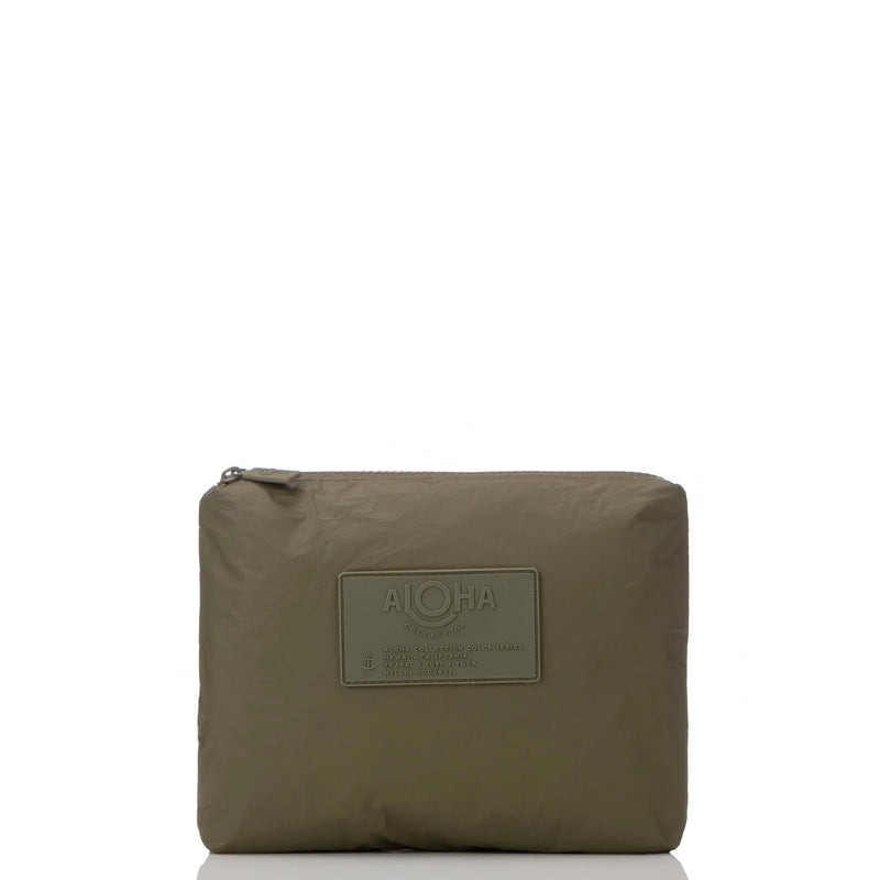 Small Monochrome (Olive) Pouch