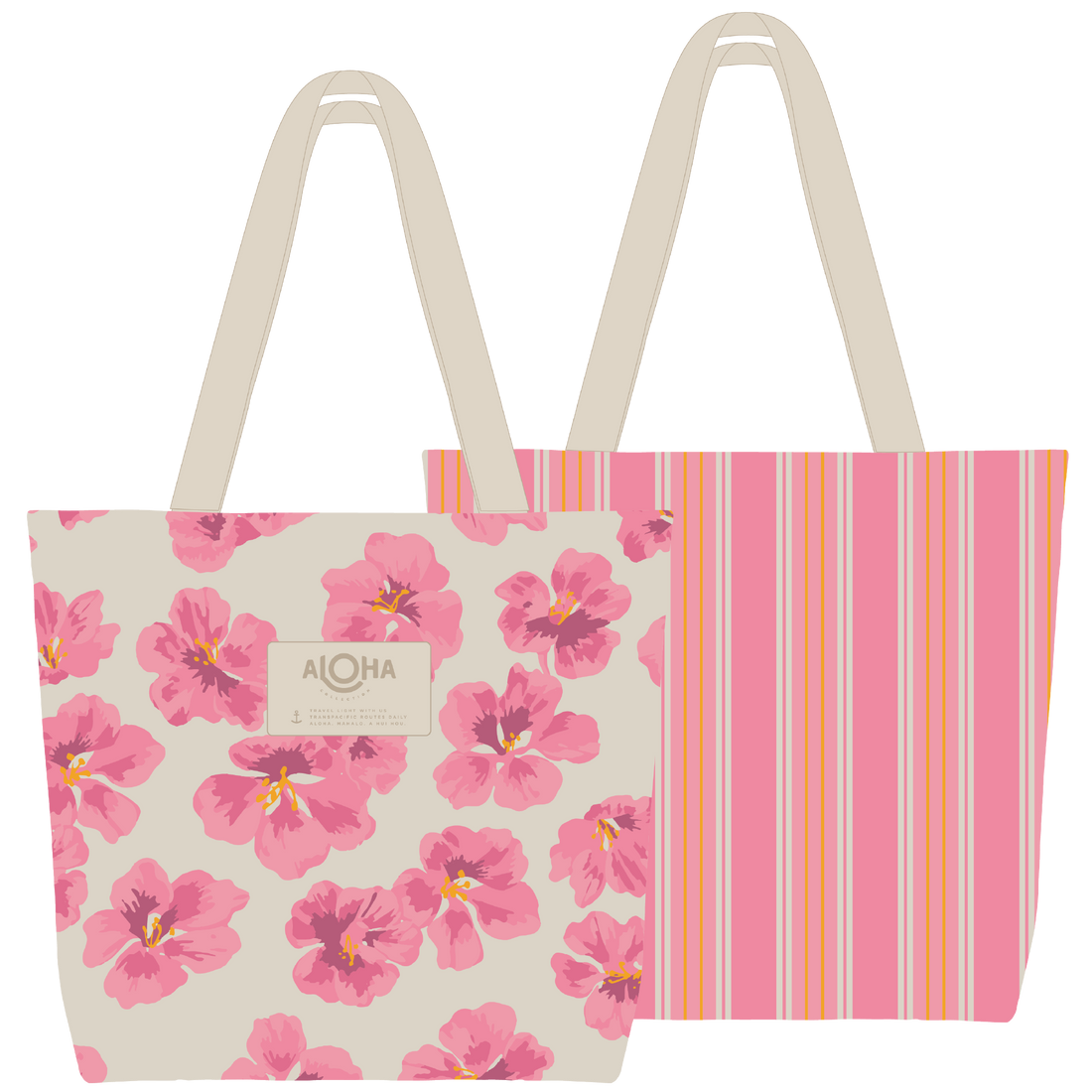 Flutter Blush - Reversible Tote