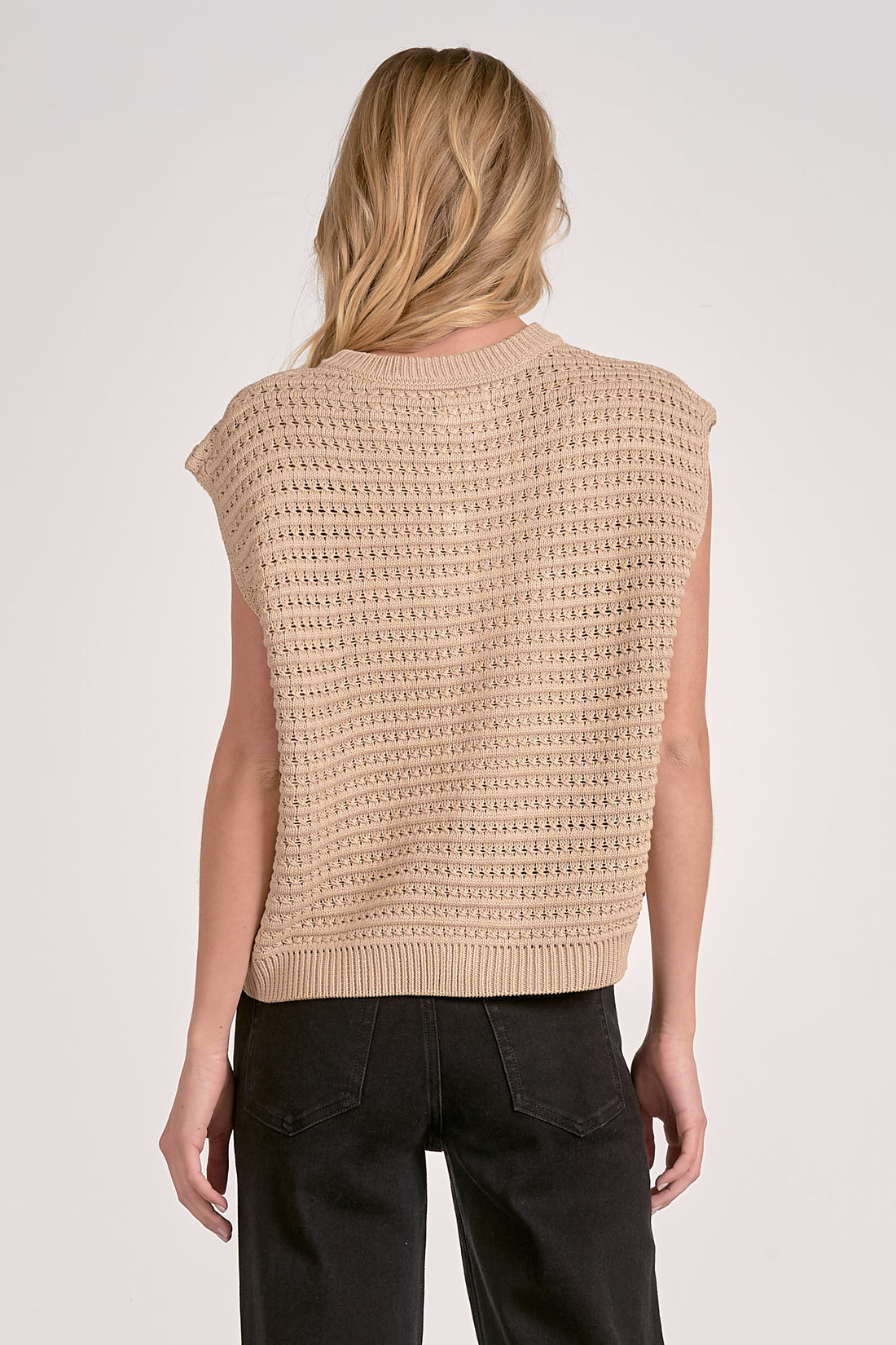 Gold Bling Button Top