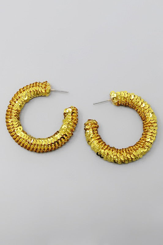 Sequin Hoops