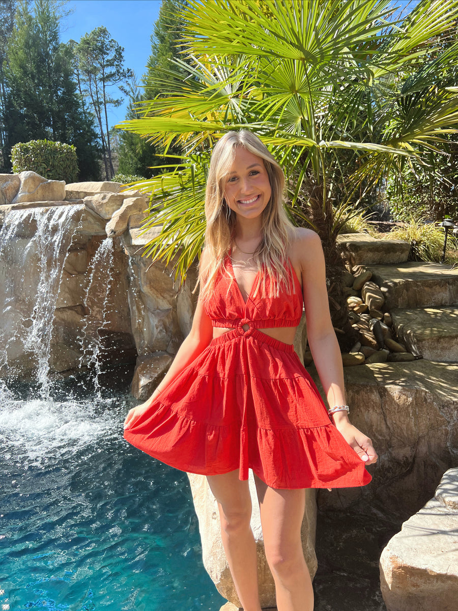 Bloody Mary Halter Dress
