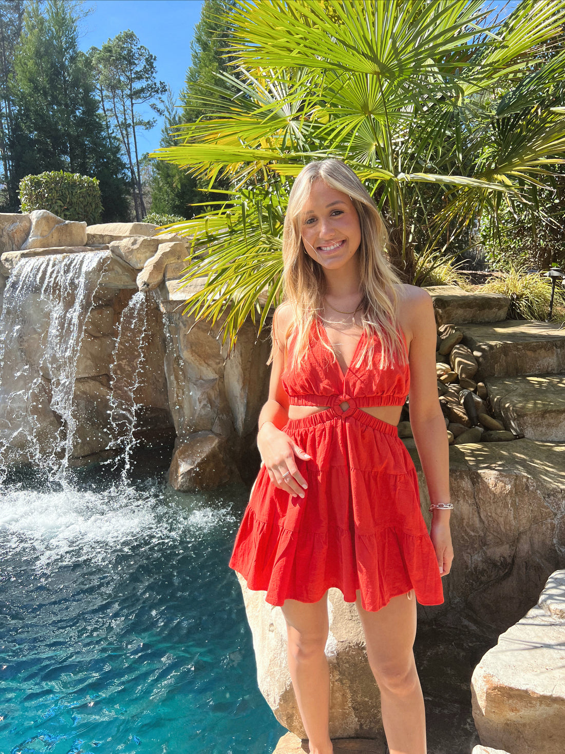 Bloody Mary Halter Dress
