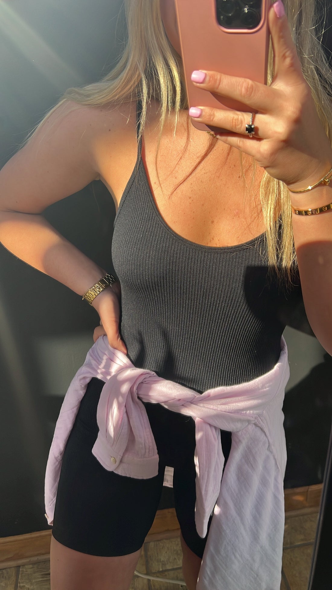 Ribbed Unitard