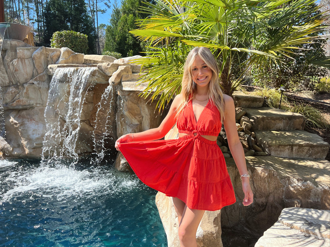 Bloody Mary Halter Dress