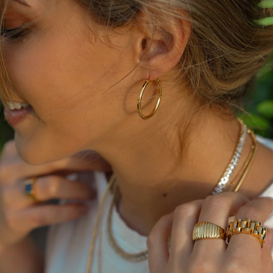 Staple Hoop Earrings